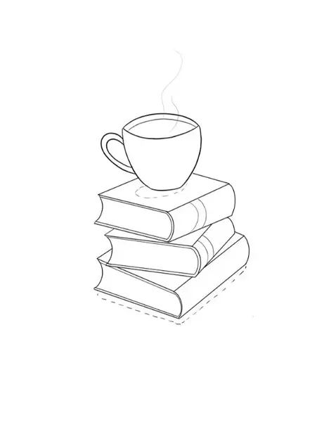 عکس نقاشی کودکانه کتاب باز