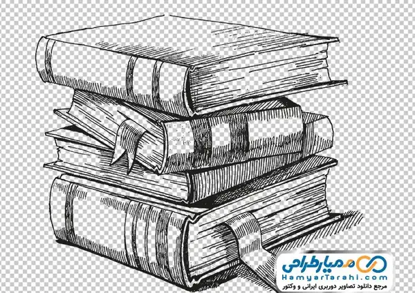 عکس نقاشی کودکانه کیف و کتاب