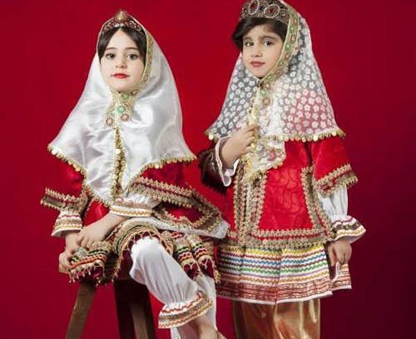 عکس دختر بچه با لباس محلی لری