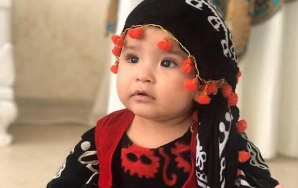 عکس دختر بچه با لباس محلی لری
