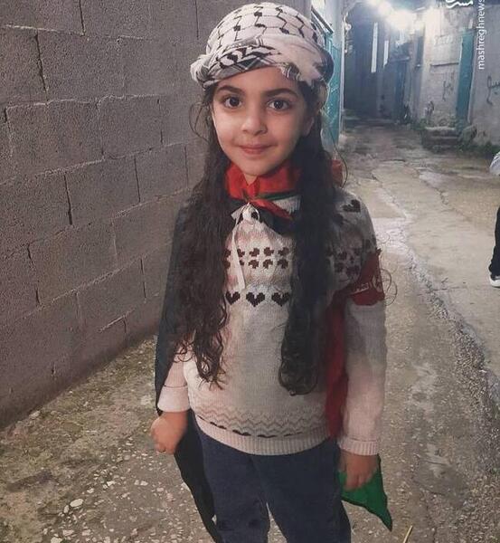 عکس دختر بچه فلسطینی