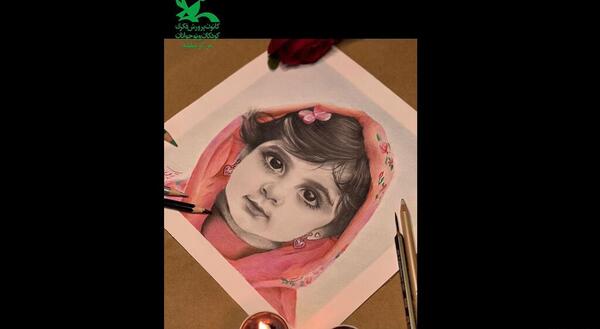 عکس نقاشی کودکانه گوشواره