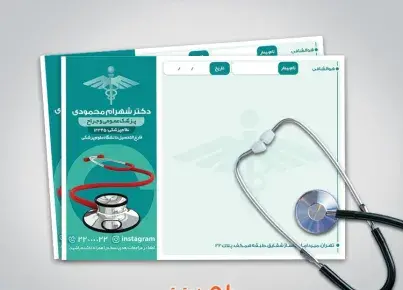 عکس نقاشی کودکانه گوشی پزشکی
