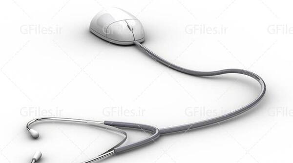 عکس نقاشی کودکانه گوشی پزشکی