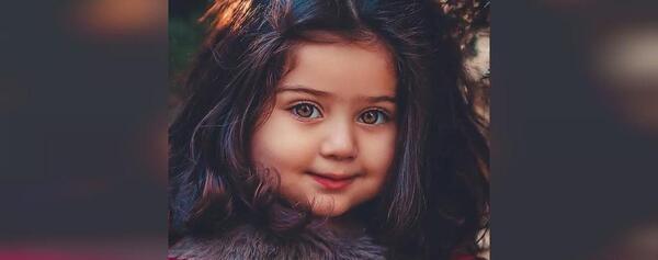 عکس دختر بچه ناز چشم مشکی