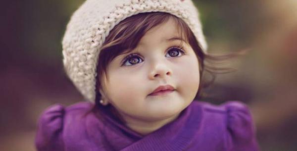 عکس دختر بچه چشم رنگی زیبا