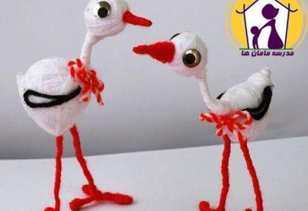 عکس نقاشی کودکانه ی لک لک
