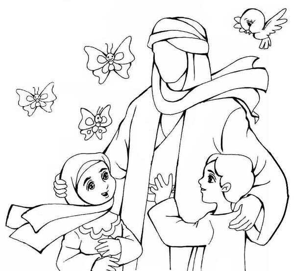 عکس نقاشی کودکانه محرم و کودک