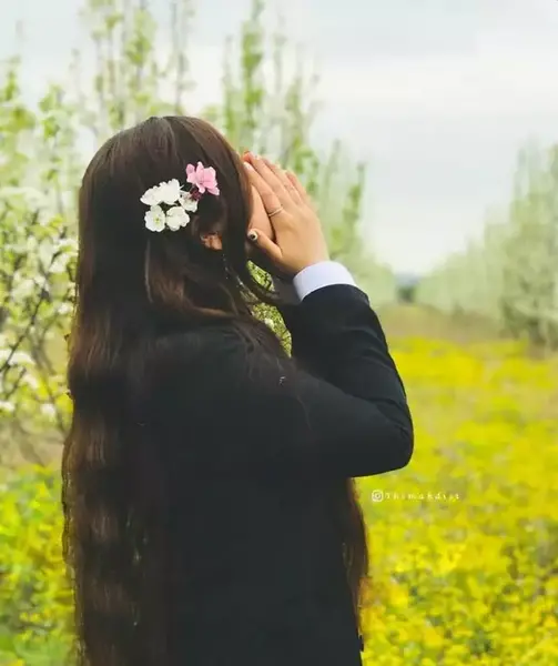 عکس دختر پشت سر برای پروفایل