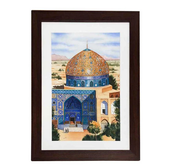 عکس نقاشی کودکانه مسجد شیخ لطف الله