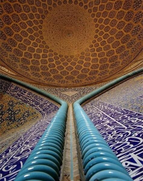عکس نقاشی کودکانه مسجد شیخ لطف الله