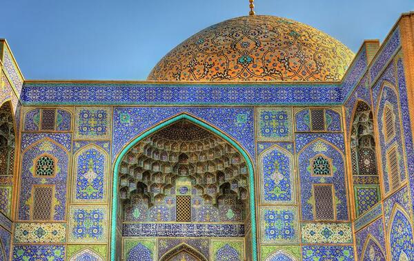 عکس نقاشی کودکانه مسجد شیخ لطف الله