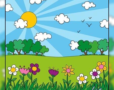 عکس نقاشی کودکانه شکر نعمت های خدا