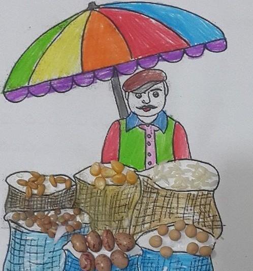 عکس نقاشی کودکانه نان باگت