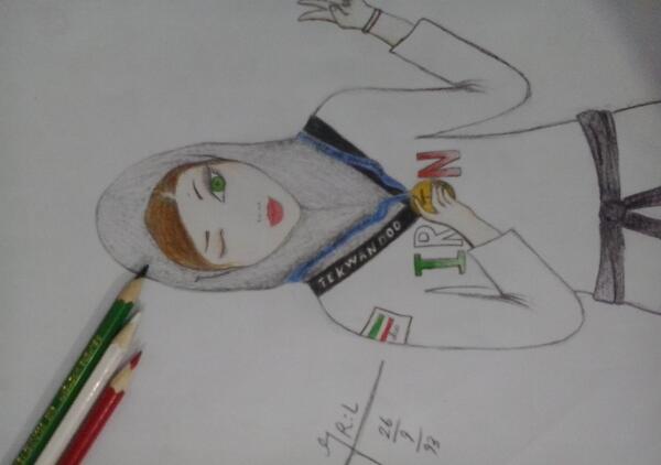 عکس نقاشی کودکانه ورزش کاراته