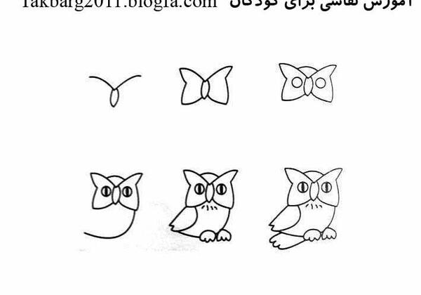 عکس نقاشی سیاه قلم حیوانات کودکانه