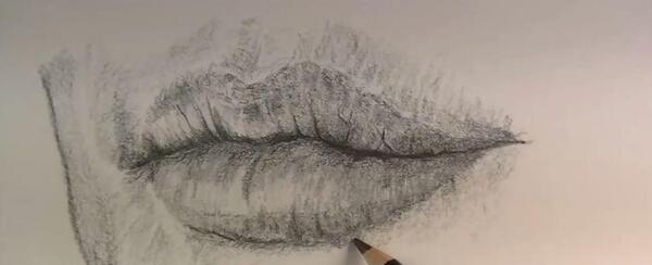 عکس نقاشی سیاه قلم آسان چهره
