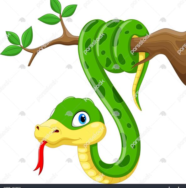 عکس مار کبری کارتونی