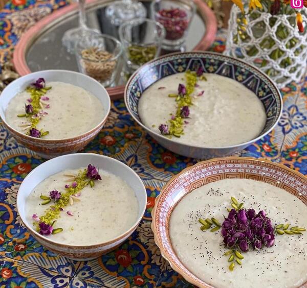 عکس شیر برنج صورتی