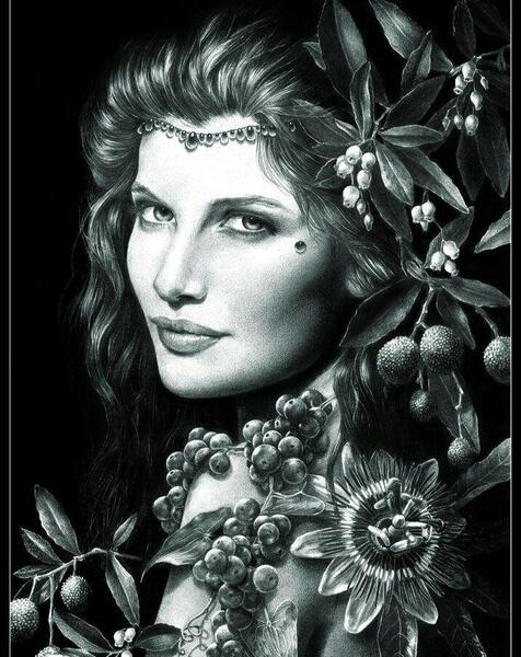 عکس نقاشی سیاه قلم حرفه ایی