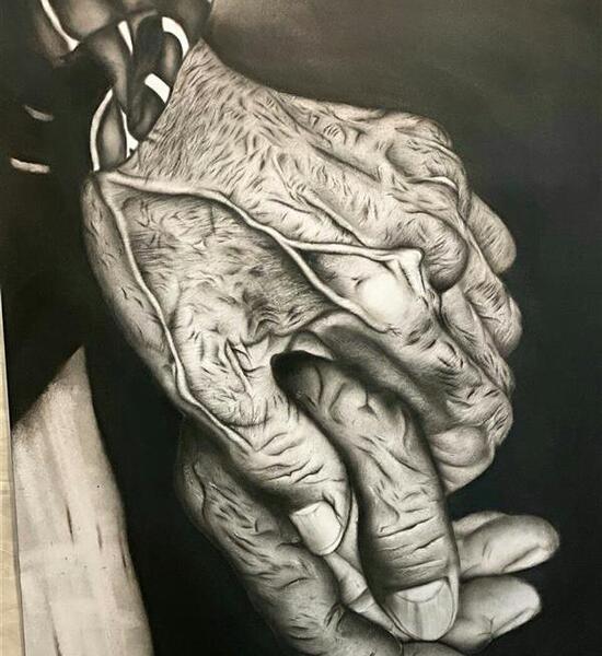 عکس نقاشی سیاه قلم قلب آسان