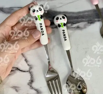 عکس نقاشی سیاه قلم قاشق و چنگال