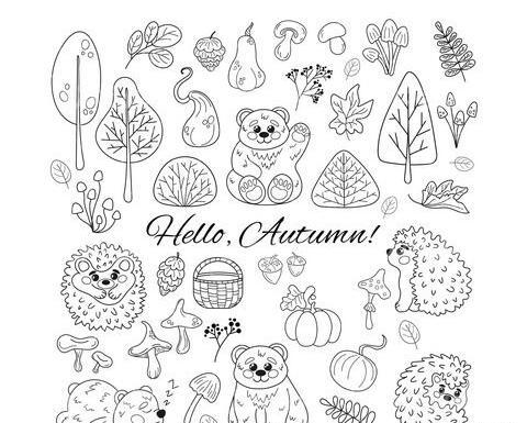 عکس نقاشی سیاه قلم کارتونی ساده