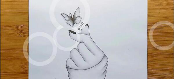 عکس نقاشی سیاه قلم کارتونی ساده