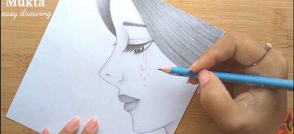 عکس نقاشی سیاه قلم کارتونی ساده