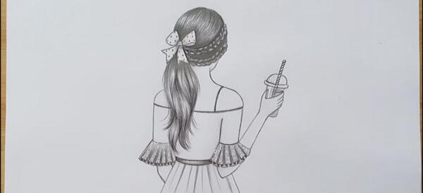 عکس نقاشی سیاه قلم گیتار