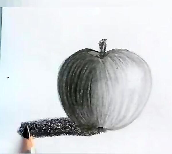 عکس نقاشی سیاه قلم میوه ها