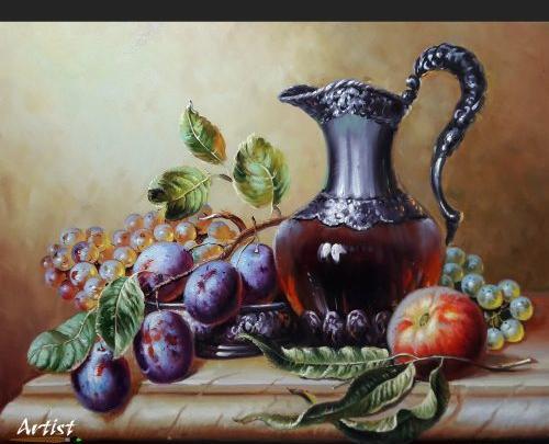 عکس نقاشی سیاه قلم میوه ها