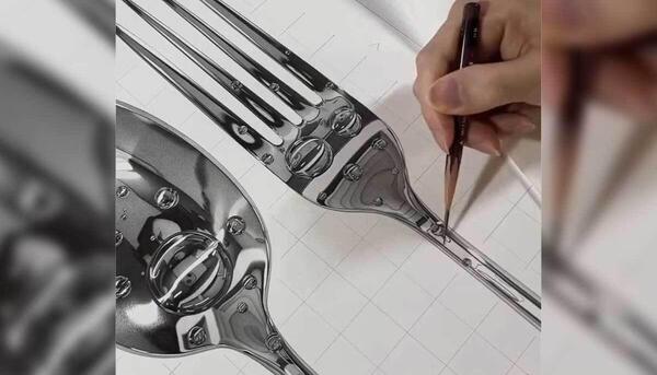 عکس نقاشی سیاه قلم موشک
