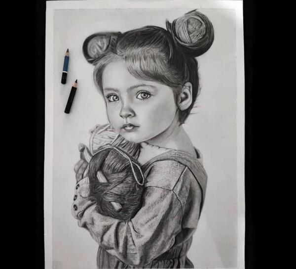 عکس نقاشی سیاه قلم موتور سنگین