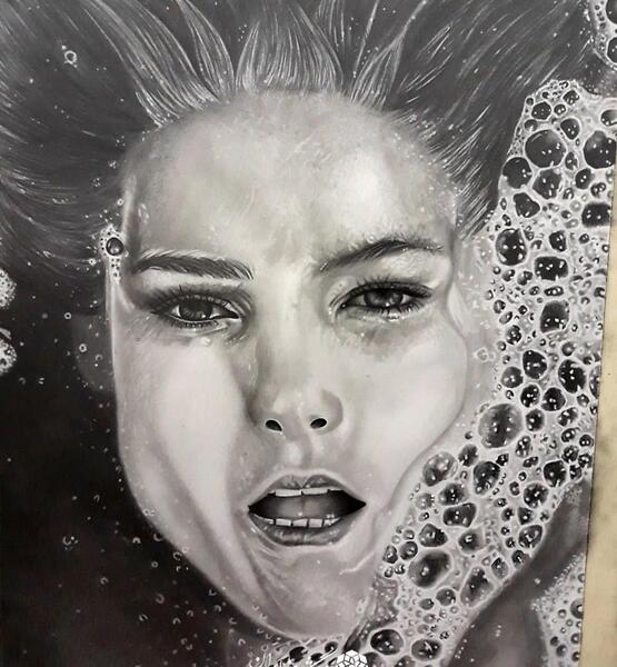 عکس هنری نقاشی سیاه قلم