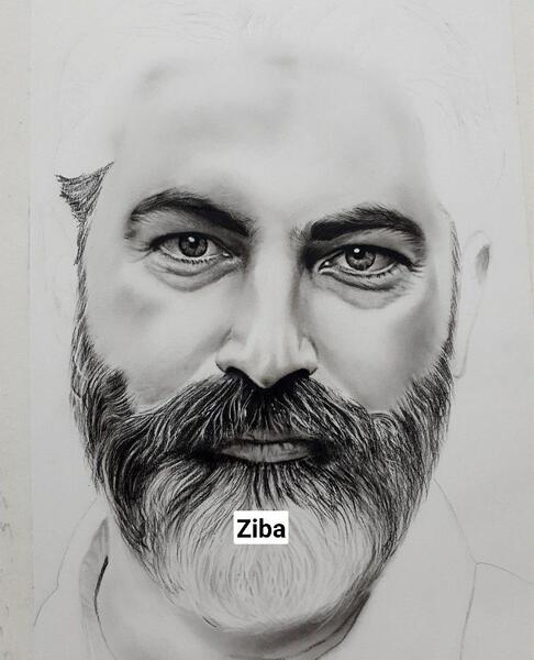 عکس نقاشی سیاه قلمی آسان