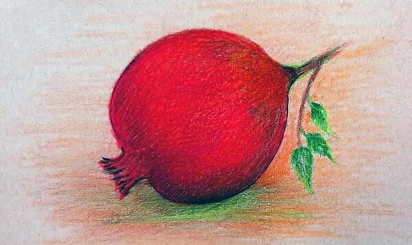 عکس نقاشی شب یلدا با سیاه قلم