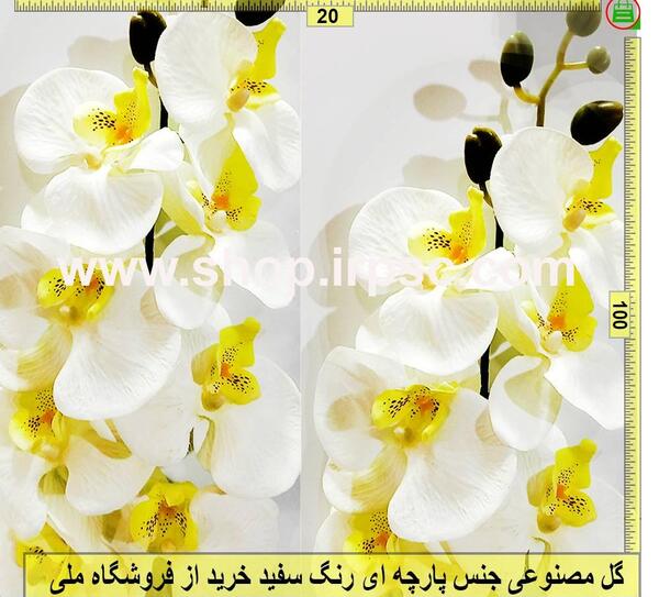 عکس نقاشی گل ارکیده روی پارچه