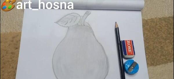 عکس نقاشی گلابی سخت