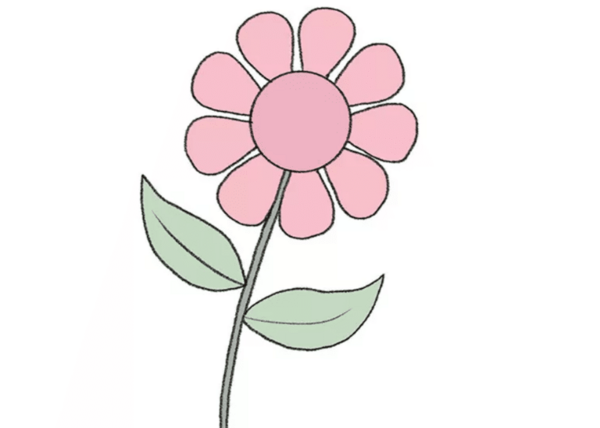 عکس نقاشی گل آسون آسون