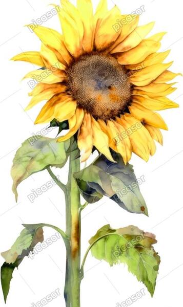 عکس نقاشی با آبرنگ گل