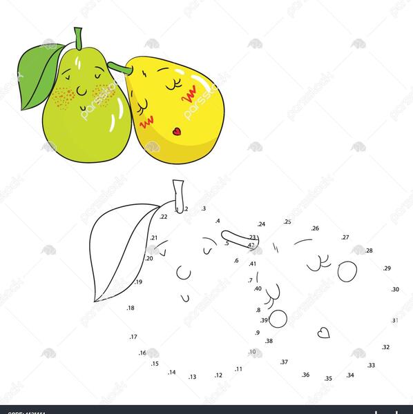 عکس نقاشی گل با نقطه چین