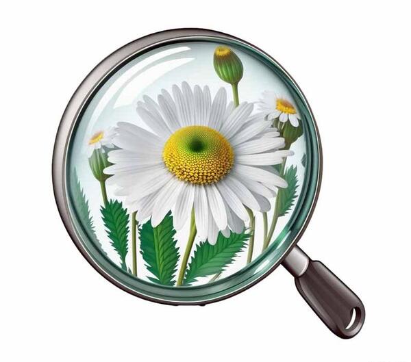 عکس نقاشی گل بابونه با مداد رنگی