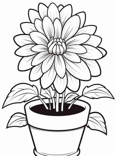 عکس نقاشی گل برای کودکانه