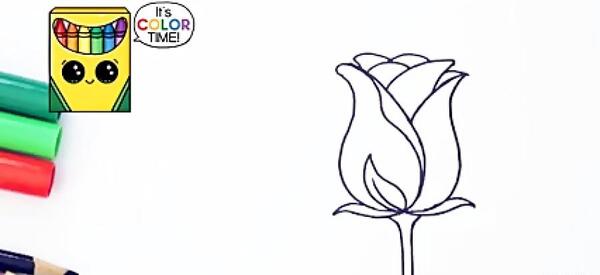 عکس نقاشی گل پژمرده و گل شاداب