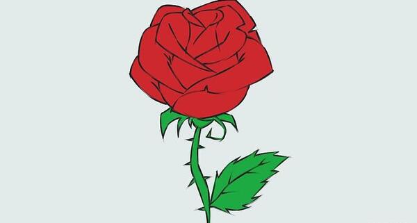 عکس نقاشی گل پتوس کودکانه