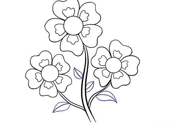 عکس نقاشی گل پتوس کودکانه