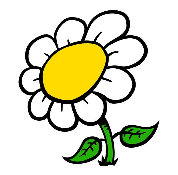 عکس نقاشی گل پتوس کودکانه
