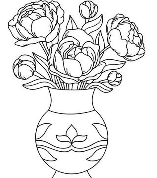 عکس نقاشی گلدان آسون
