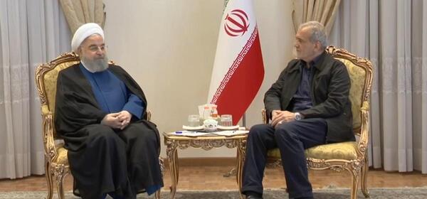 عکس روحانی و پزشکیان